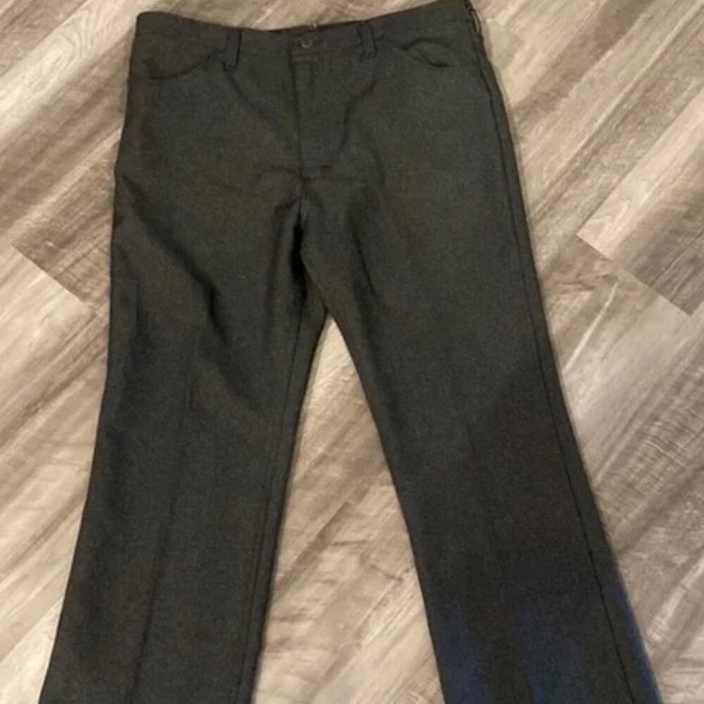 Wrangler Wrancher Charcoal Dress Pant 38x30 Western